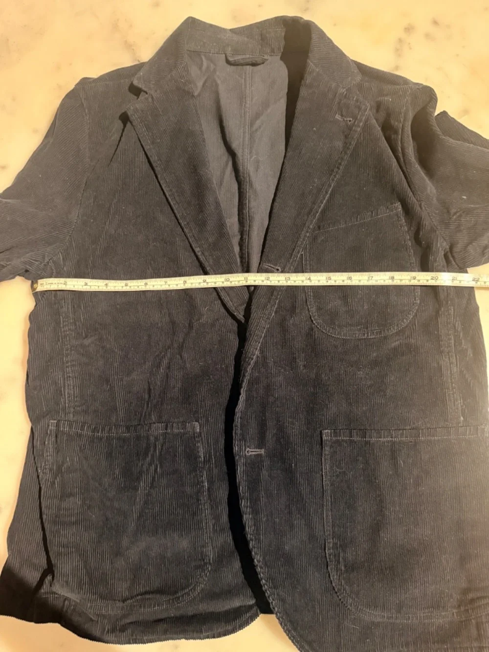 Buck Mason Navy Corduroy Suit